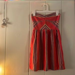 Roxy multicolored sweetheart mini dress